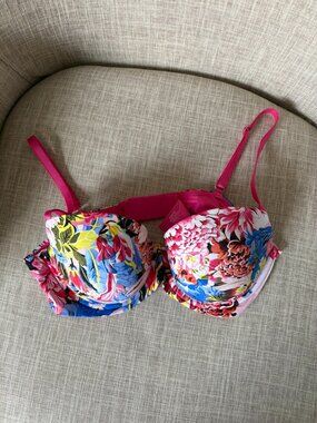 Victoria's Secret x Mary Katrantzou floral lined Demi Bra 34C
